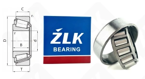 Подшипник 7203 (30203) радиально-упорный роликовый конический 17-40-13,25 мм