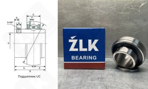 Подшипник 480208UC (UC208) шариковый 40-80-49,2 мм
