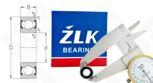 Подшипник 1000098 2RS (6982RS) радиальный шариковый гибридный 8-19-6 мм