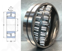 Подшипник 3053136H (23036CDE4) радиальный роликовый самоустанавливающийся 180-280-74 мм