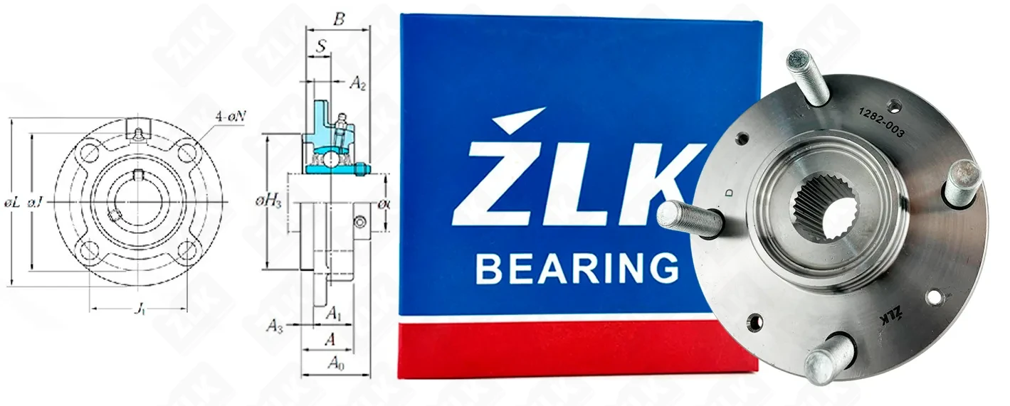 Подшипник шариковый 1282003 (1282-003) 28×137×61.5 мм ZLK