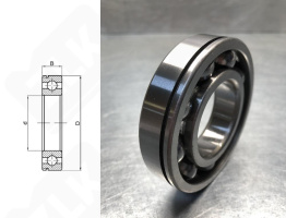 Подшипник 50115 (6015N) радиальный шариковый 75-115-20 мм