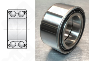 Подшипник DAC447233-2RS радиально-упорный шариковый 44-72-33 мм
