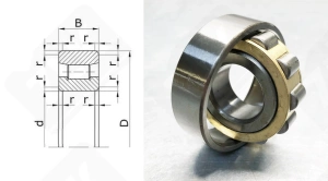 Подшипник 2308 Л (N308M) радиальный роликовый 40-90-23 мм
