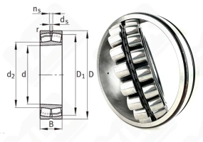 Подшипник 153518H (22218EAKE4C3) радиальный роликовый самоустанавливающийся 90-160-40 мм