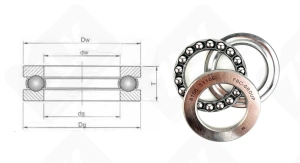 Подшипник 8106 (51106) упорный шариковый 30-47-11 мм