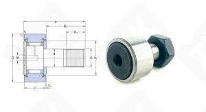 Ролик опорный 534098 (KR19PP) 8-19-11 мм