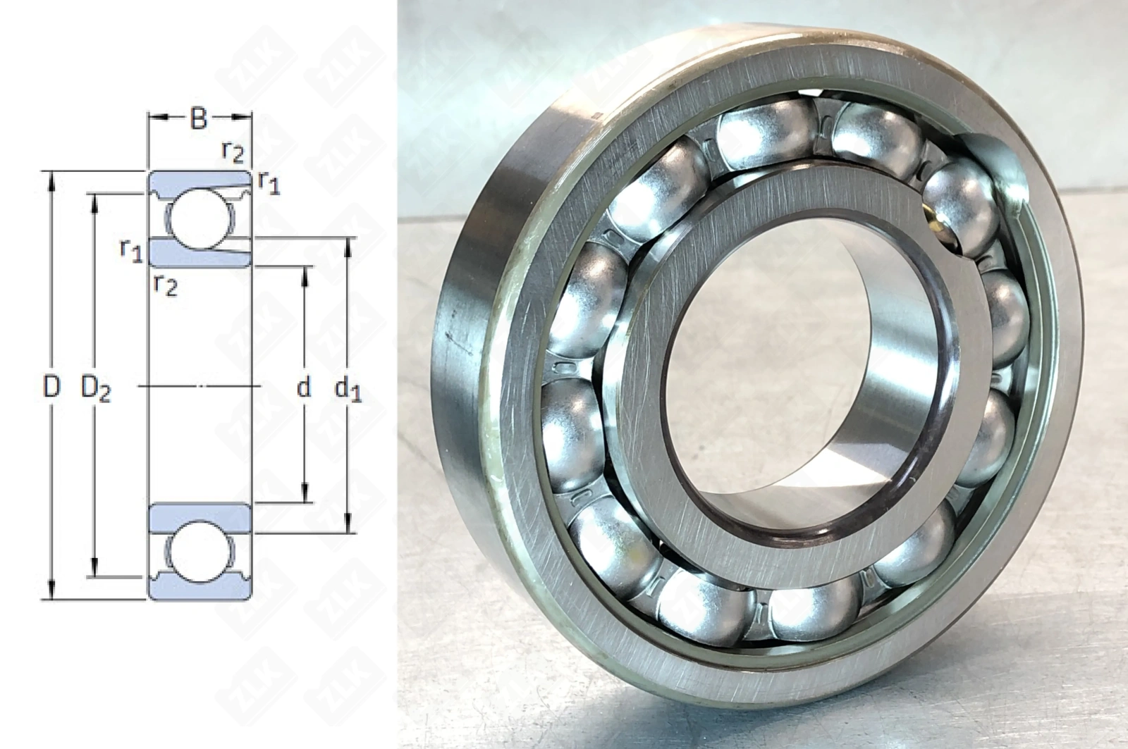 Подшипник шариковый 207311 (311) 55×120×29 мм SKF оригинал