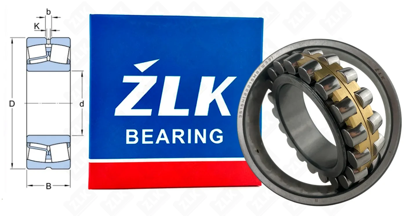 Подшипник роликовый 3515 Н (22215CA/W33, 22215MB/W33) 75×130×31 мм ZLK