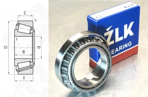 Подшипник 4TLM806649/LM806610 радиально-упорный роликовый конический 53,975-88,9-19,05 мм