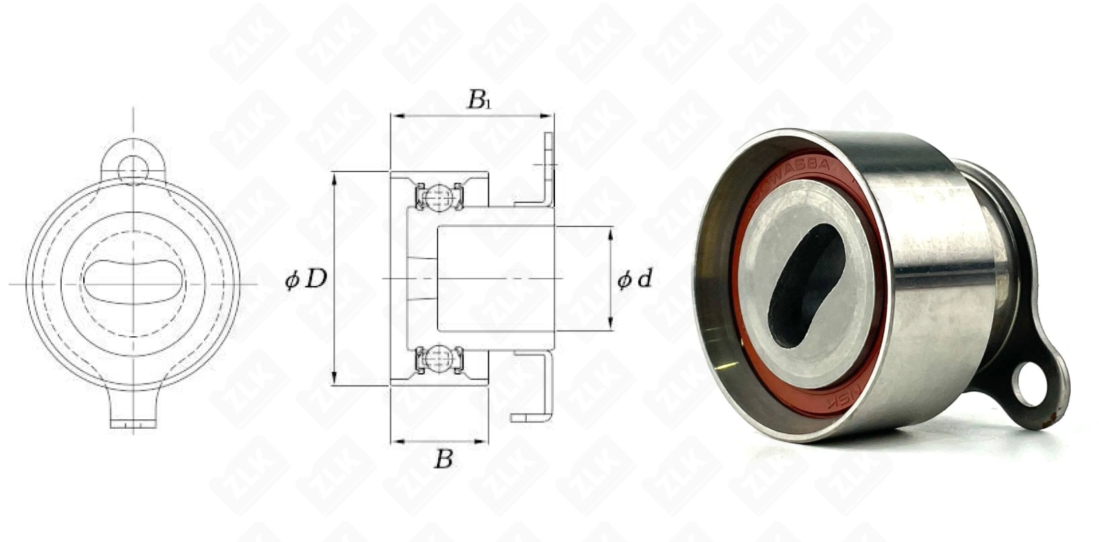 Подшипник шариковый  ((PU285739RR1DV 531026820) 56.5×77×42.5 мм NSK оригинал