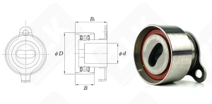 Подшипник 56TB0602B02 (PU285739RR1DV 531026820 VKM73000 JT7045) радиальный шариковый 56,5-77-42,5 мм