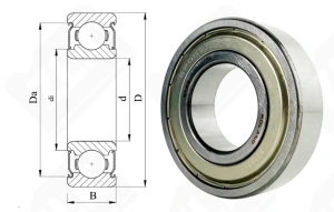Подшипник 80206 (6206ZZ) радиальный шариковый 30-62-16 мм