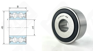 Подшипник EPBD17-29 17-52-22 радиально-упорный шариковый 17-52-22 мм