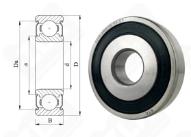 Подшипник 62022RS/20.P5.C3 радиальный шариковый 20-62-16 мм