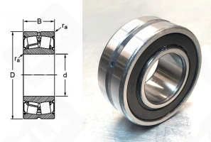 Подшипник BS2-2207-2RSK/VT143 радиально-упорный роликовый конический 35-72-28 мм
