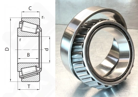 Подшипник 594A/592А радиально-упорный роликовый конический 95,25-152,4-36,322/40 мм
