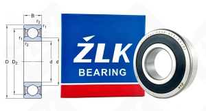 Подшипник 180208Ш2 (62082RS) радиальный шариковый 40-80-18 мм