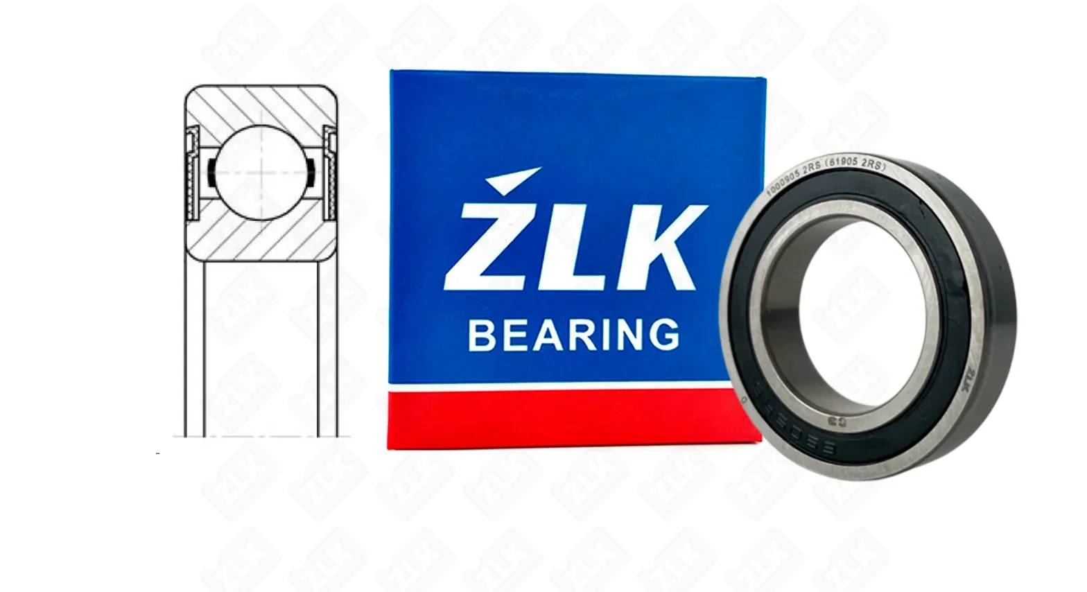 Подшипник шариковый 10009052RS (619052RSC3,69052RSC3) 25×42×9 мм ZLK