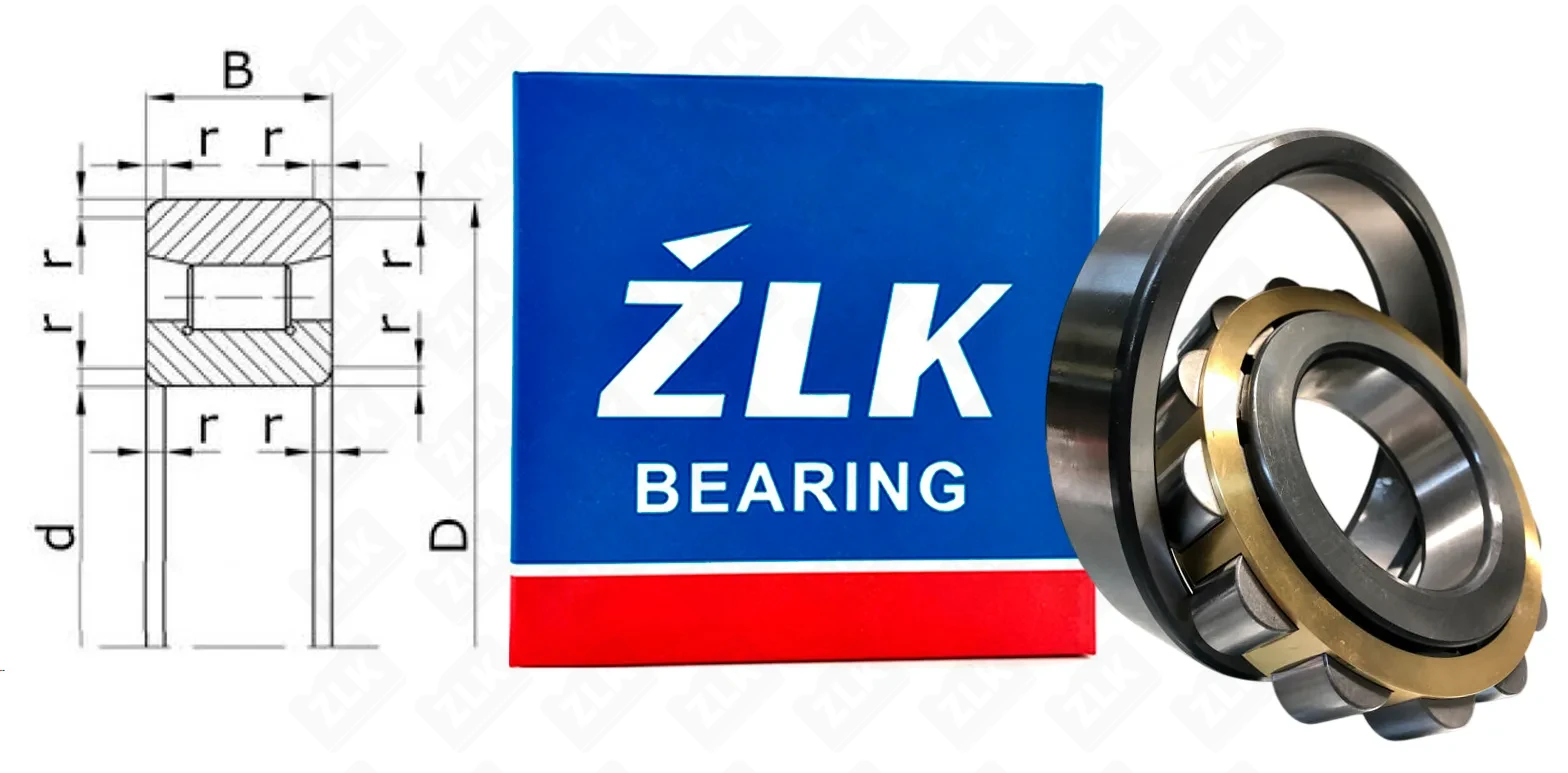Подшипник роликовый 2324 Л (N324 ECM/C3) 120×260×55 мм ZLK