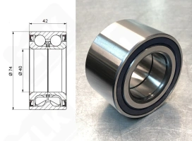 Подшипник DAC40740042 радиально-упорный шариковый 40-74-42 мм