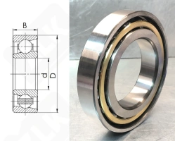 Подшипник 66236Л (7236BCBM) радиально-упорный шариковый 180-320-52 мм