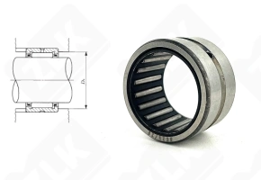Подшипник NK 25/20 радиальный игольчатый 25-33-20 мм