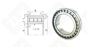 Подшипник 3182117 К (NN3017KP2) радиальный роликовый 85-130-34 мм