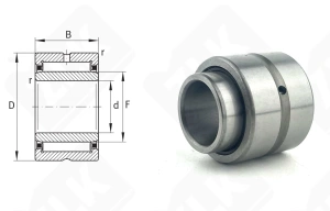 Подшипник 6244903 (NA6903) радиальный игольчатый 17-30-23 мм