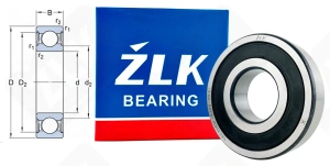 Подшипник 180306 Ш (63062RS) радиальный шариковый 30-72-19 мм