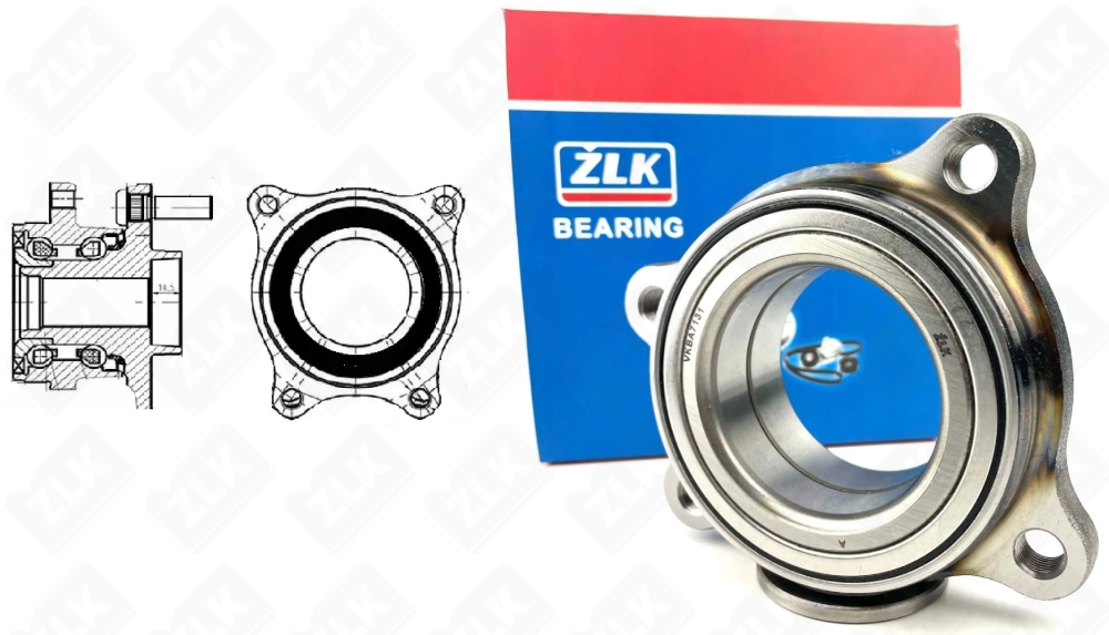 Подшипниковый ступичный узел VKBA7131 радиально-упорный шариковый 60,95/61,8-148-40,5 мм