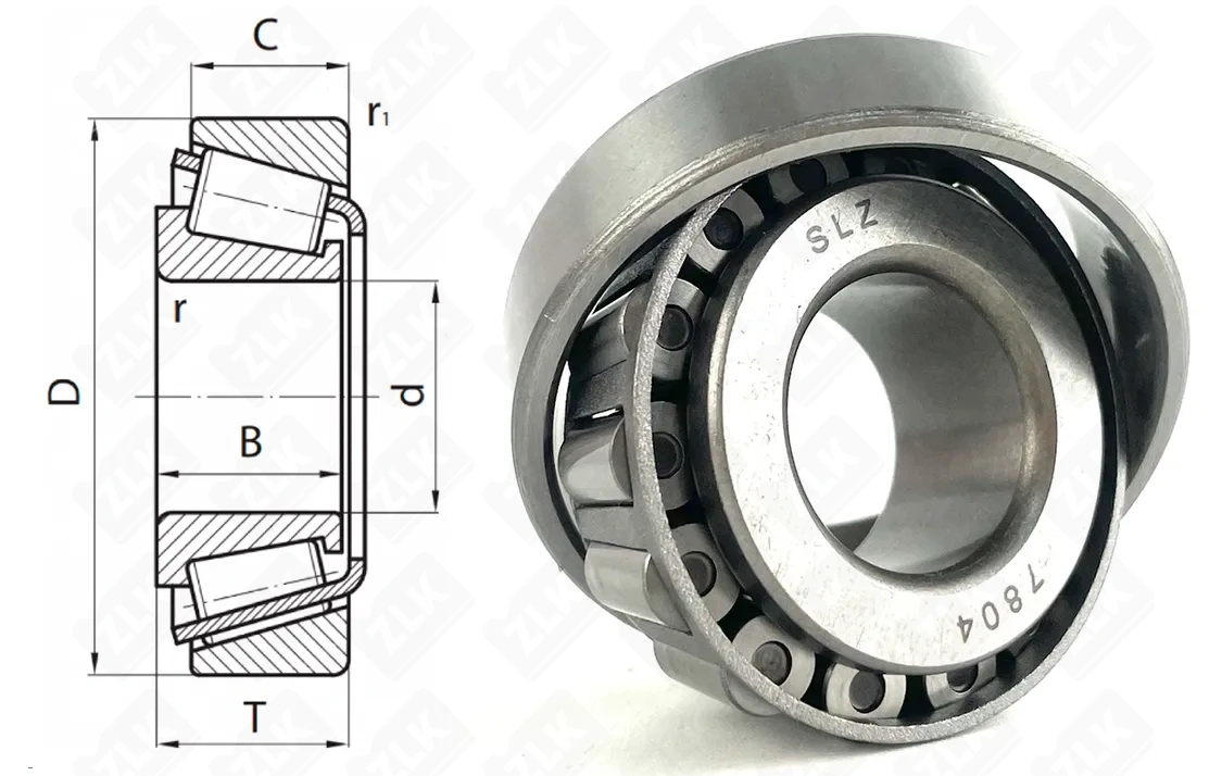 Подшипник роликовый 7804 У (LM11949/10) 19.058×45.25×15.494 мм Neutral