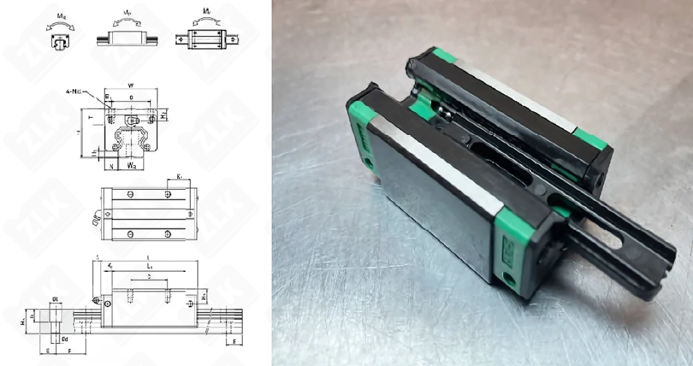 Каретка HGH15CAZAH TIX