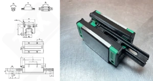 Каретка линейная HGH15CAZAC