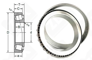 Подшипник 2007940 M (32940) радиально-упорный роликовый конический 200-280-51 мм