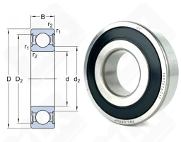 Подшипник 180707 радиальный шариковый 35-80-23 мм