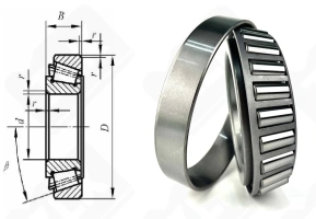 Подшипник 2007126 А (32026) радиально-упорный роликовый конический 130-200-45 мм