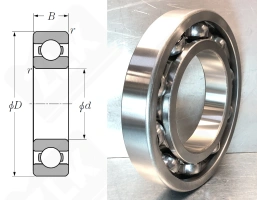 Подшипник 238 (6238) радиальный шариковый 190-340-55 мм
