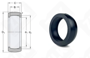 Уплотнение RIS205 46,4-62,3-20,5 мм