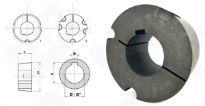 Втулка тапербуш 2517-38 Optibelt 38-84,9-44,5 мм