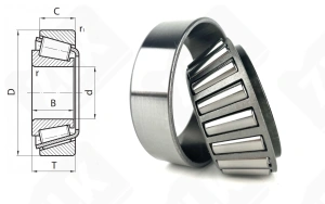 Подшипник 4T-HM89446/HM89410 радиально-упорный роликовый конический 34,925-76,2-29,37 мм