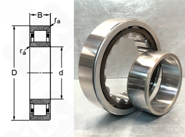 Подшипник 32520Е (NU2220ET) радиальный роликовый 100-180-46 мм