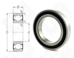 Подшипник MR24377 2RS радиальный шариковый 24-37-7 мм