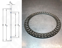 Подшипник AXK3047 упорный игольчатый 30-47-2 мм