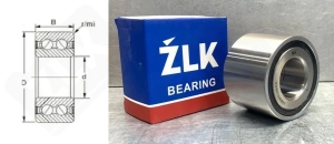 Подшипник 35BWD10BCA радиально-упорный шариковый 35-76-54 мм