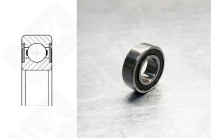 Подшипник 1000901 (619012RS1) радиальный шариковый 12-24-6 мм