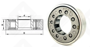 Подшипник 852903 упорный роликовый 18-52-15 мм