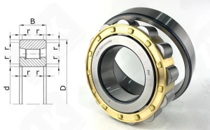 Подшипник 2324 ЛШ2 (N324М) радиальный роликовый 120-260-55 мм