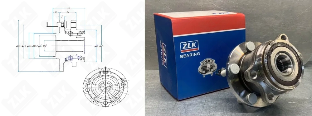 VKBA6889 (R181.24 713622200 55BWKH12S-Y-5CP1401 HUB207T-12 BR930474) ZLK