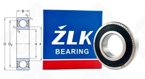 Подшипник 180206 (80) (62062RSRC4) радиальный шариковый 30-62-16 мм